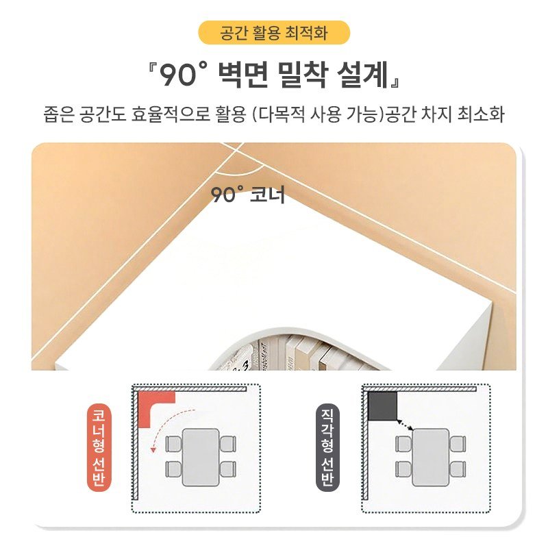 코너 책장 다층 수납장 오픈 5단 책꽂이, 화이트쿠폰할인· 01:43:15 상세 이미지 1