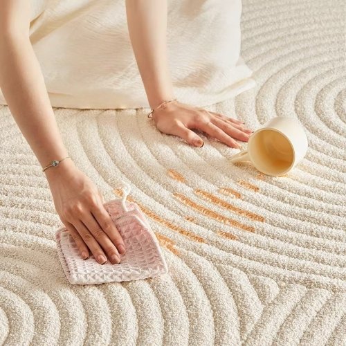 메르시데코 벨로아 단모 거실 미끄럼방지 물세탁 러그 상세 이미지 2