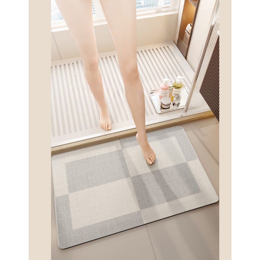 1+1 일상up 물기순삭 발매트 규조토 욕실매트 폭신폭신 세탁가능 논슬립, 2개, A타입할인 상세 이미지 2