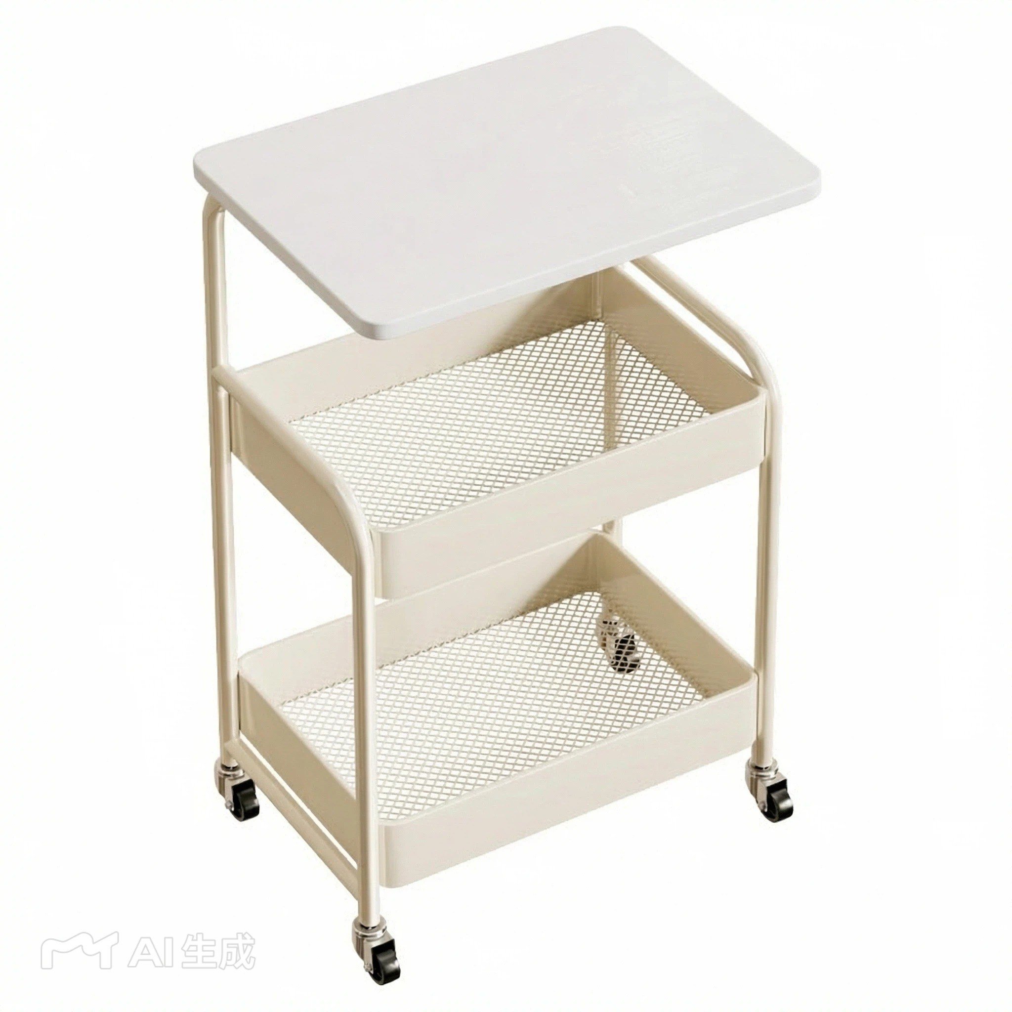 센로이 튼튼한 트롤리 이동식 회전 카트, 블랙, 3단할인 상세 이미지 1