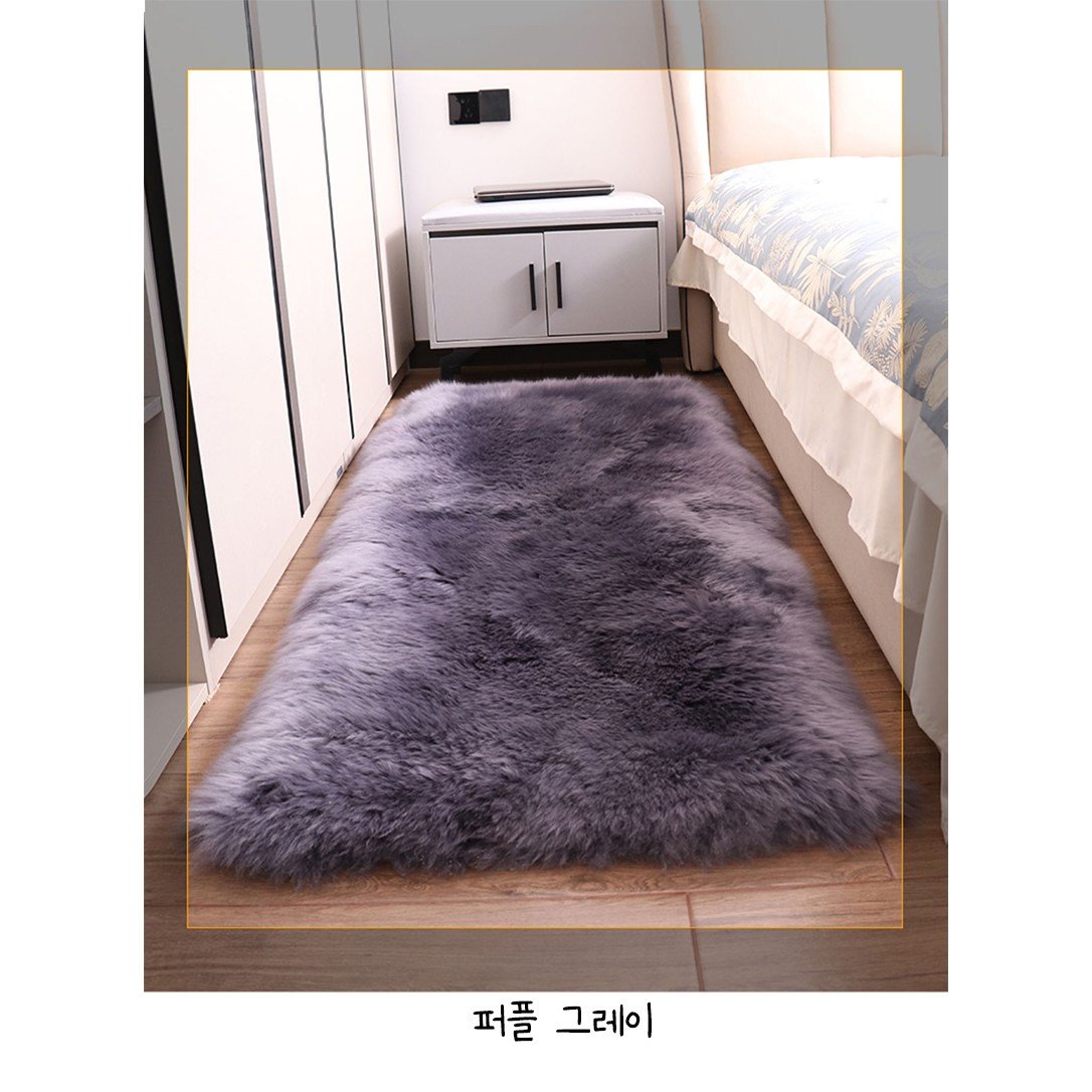 따뜻한 호주/뉴질랜드 천연 양모 양털 다용도 보조 방석 러그 카페트 상세 이미지 1