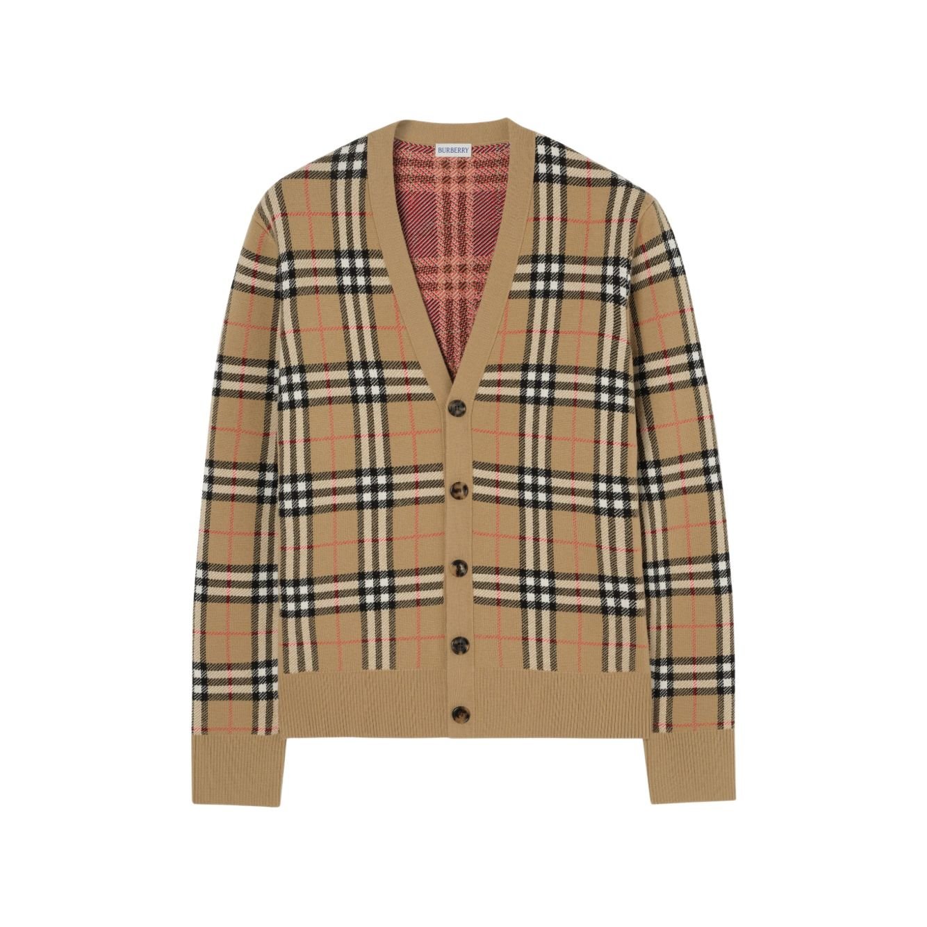 무료배송Burberry버버리 체크 버튼 가디건 상세 이미지 1