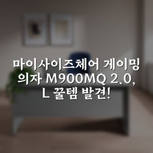 마이사이즈체어 게이밍 의자 M900MQ 2.0, L 꿀템 발견!