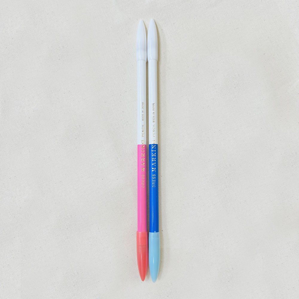 양면 연필초크 2색 세트 (블루/화이트 핑크/화이트), 1개 상세 이미지 1
