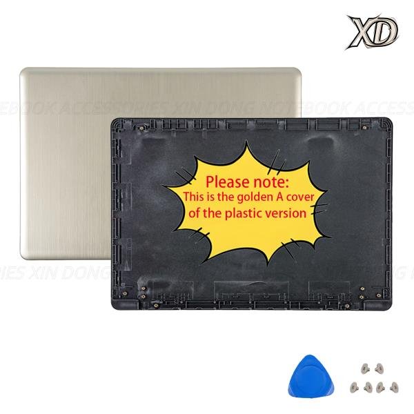 N580 플라스틱 버전 LCD 백 커버/베젤/힌지 교체용 새 하우징 케이스, 01 15.6in, 01 다른, 17 Plastic Gray A Cover 상세 이미지 2