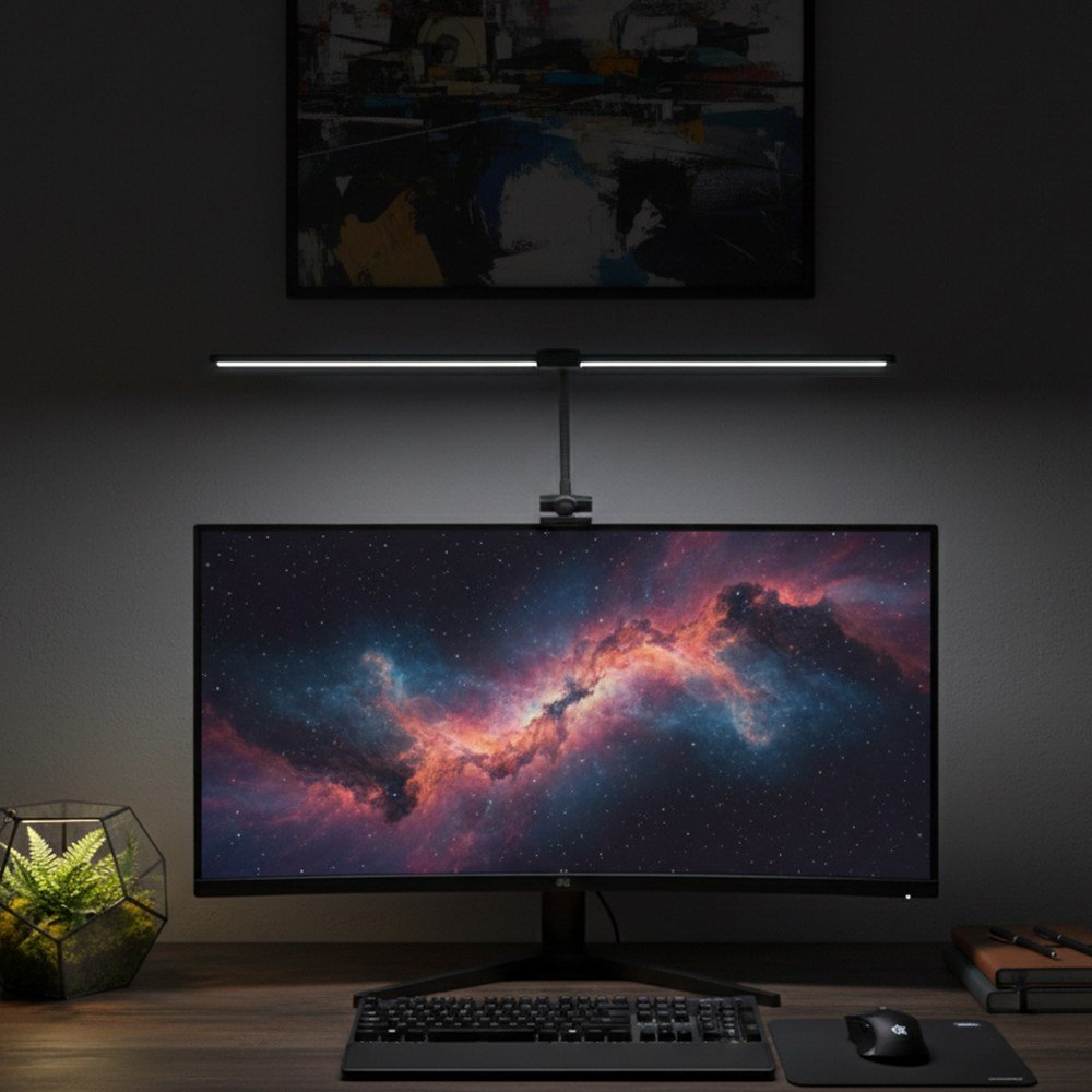 디프 듀얼 와이드 시력보호 LED 스탠드, 블랙쿠폰할인 상세 이미지 1